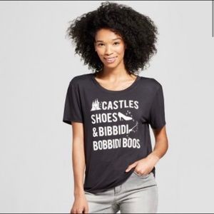 Cinderella castle Disney graphic shirt castles shoes and Bibbidi-Bobbidi-Boo‘s